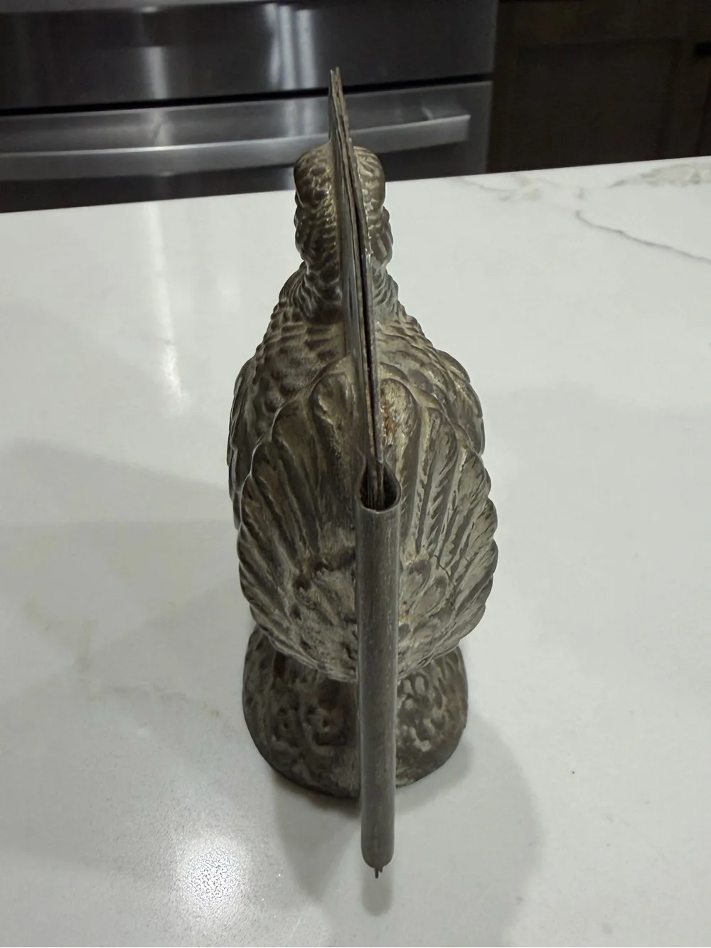 Antique / Vintage Metal Chocolate / Ice Cream Mold of Turkey